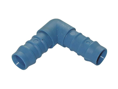 Plastfitting 19x19mm Vinkel Blå