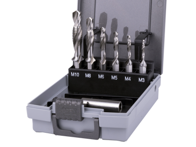 Kombitapsæt langt M3-M10 1/4" bits skaft