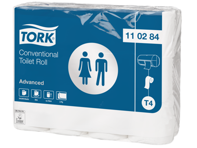Toiletpapir 2 lag T4 34,7mtr/248ark 24rl