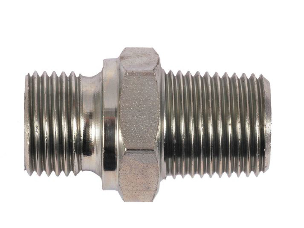 01BK16-NPT Nippel 1/1 BSP x 1/1 NPT