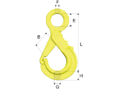 Sikkerhedskrog OBK 7/8-10 SWL 2,5 Ton