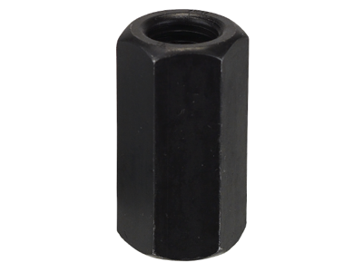 Stålmøtrik Høj M24x43mm Sort