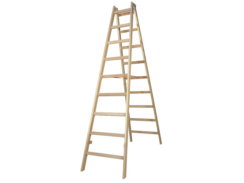 Jumbo Wienerstige lamineret træ 2x9 trin