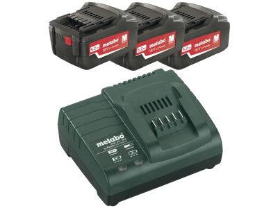 Batteripakke 18V 5,2Ah + lader Metabo