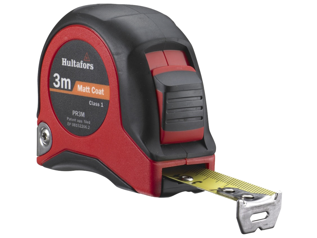 Målebånd 3 mtr. Hultafors type PR