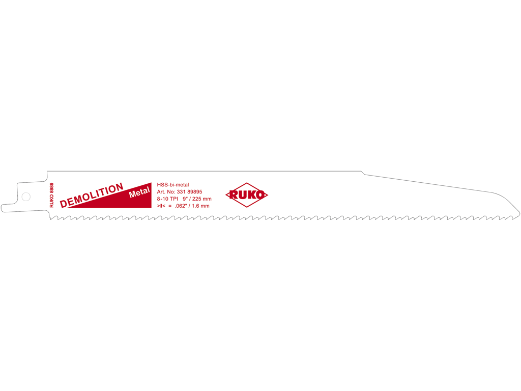 Bajonetsavklinge 225mm HSS Bimetal 5stk