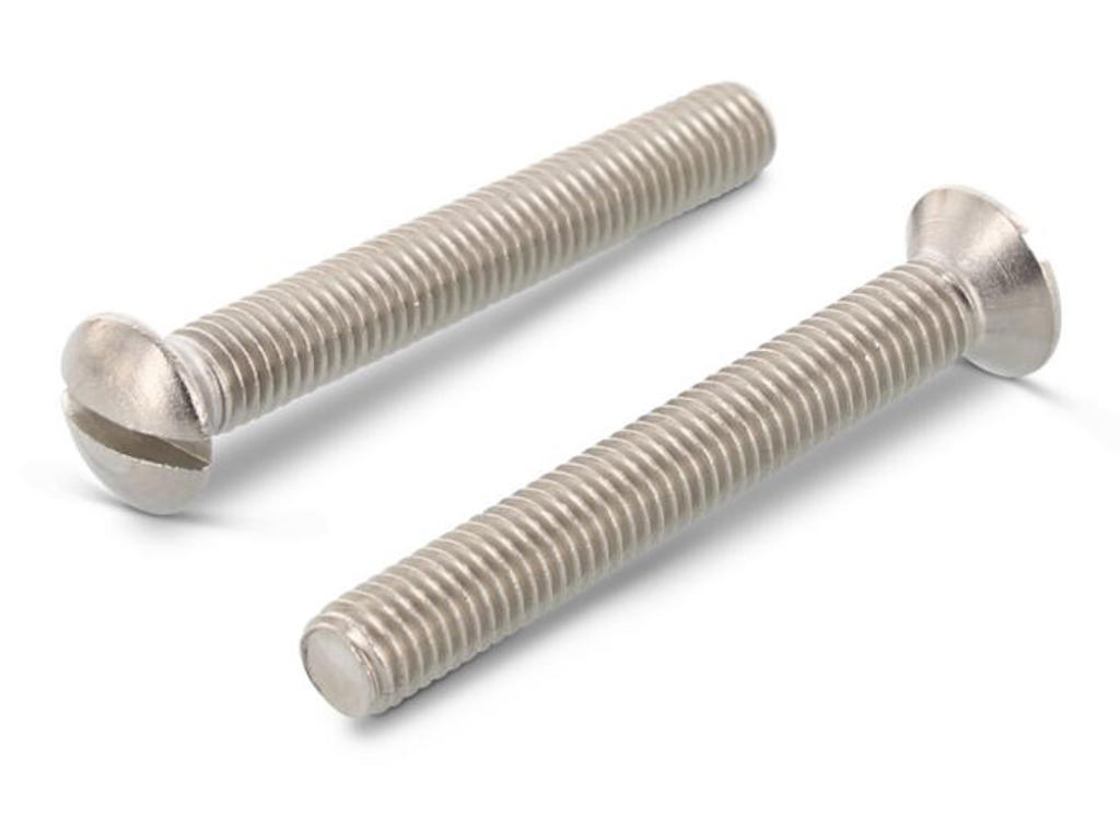 Maskinskrue M6x16 LH A2 kærv DIN964