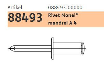 Blindnitte 6,4X16 A4 RH Stand. (250)