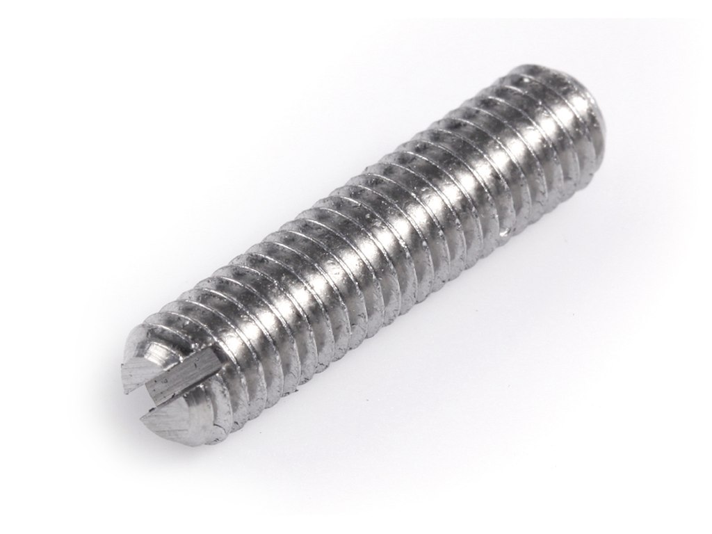 Pinolskrue M5x8 ISO4766 A1 Lige kærv