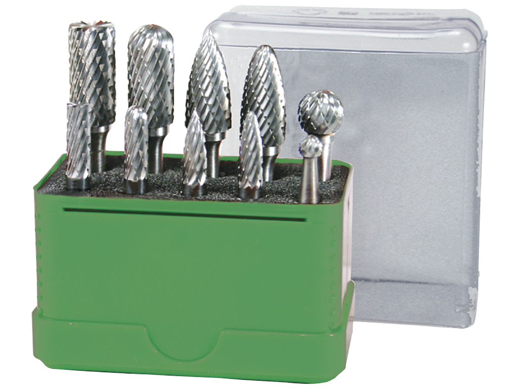 Fræsersæt HM i plastbox 10 stk. DJ Tools