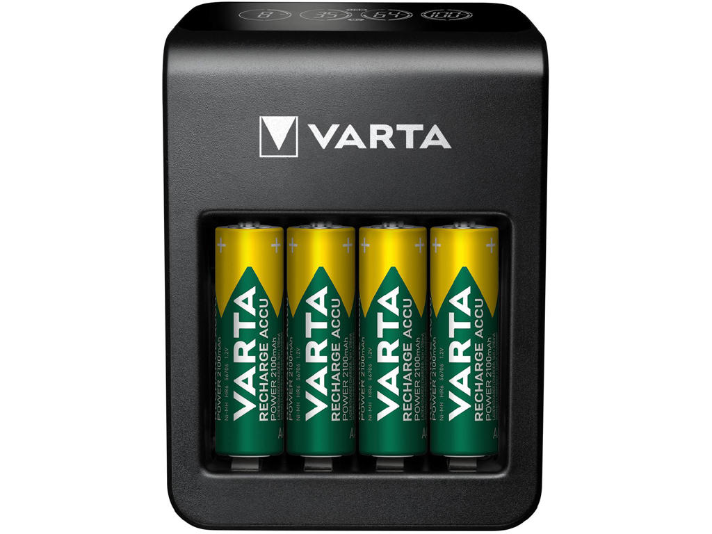 Batterioplader f/ 4 stk AA/AAA