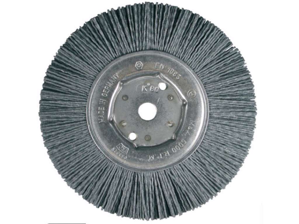 Roterende nylonbørste 150x18x1,1mm K120