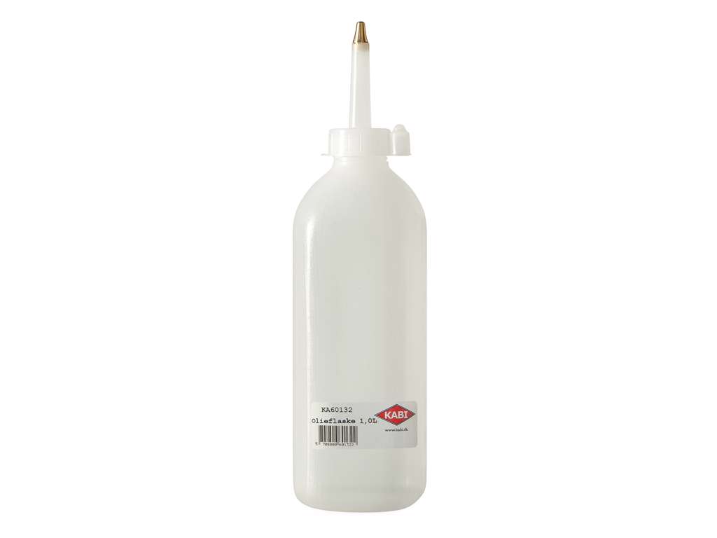 Olieflaske Kabi 1,0 ltr. m/messingspids