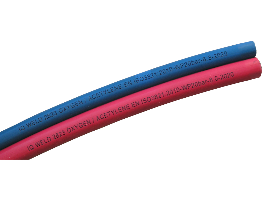 Slange Ilt/Gas 8,0/8,0mm 076EH rød/blå