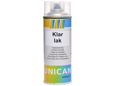 Unican lakspray klar blank 400ml