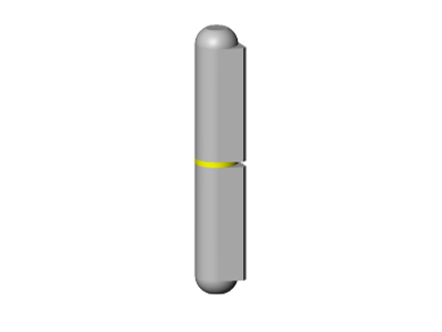 Hængsel svejsbart 50x8mm