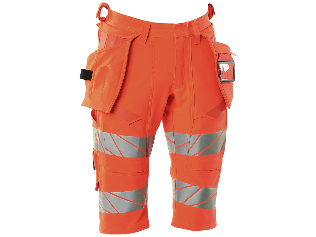 Shorts stretch Hi Vis Rød str. C68