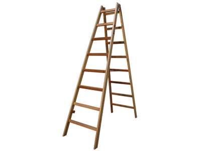 Jumbo Wienerstige massiv træ 2x8 trin