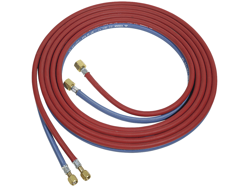 Slange Ilt/gas 5x11mm m/BV12 klemhylser