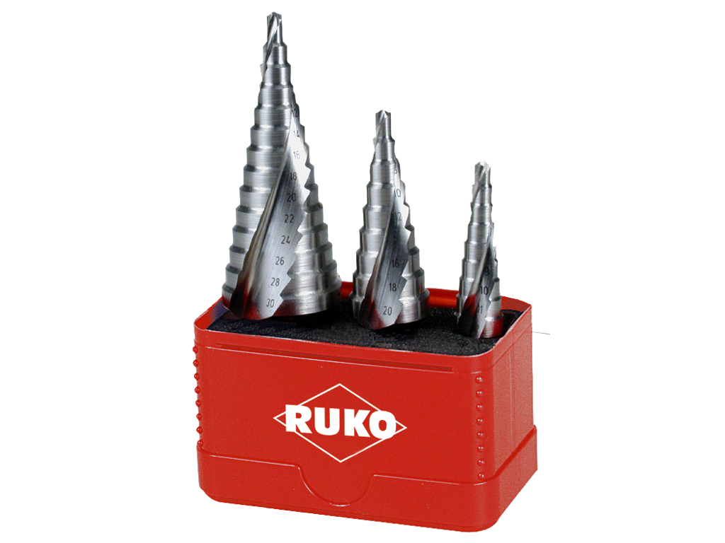 Pladeborsæt 4-30mm med trin 1/4" bits