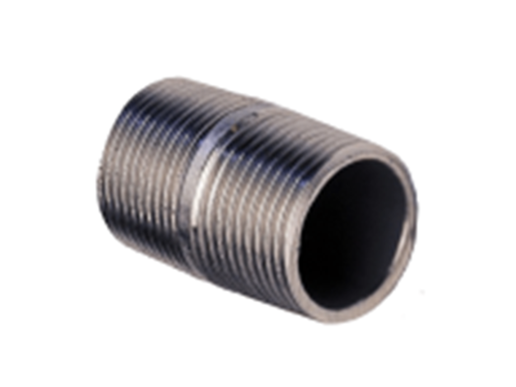 Nippelrør smsk. 1/2" sort