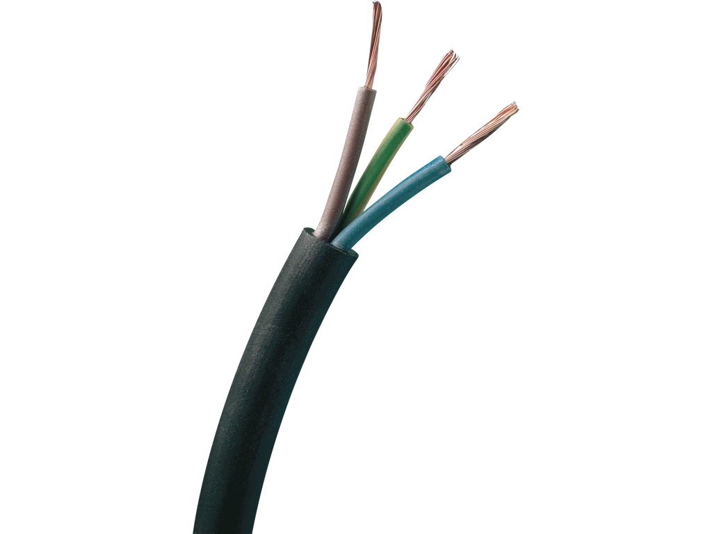 Gummikabel 3x2,5 kvt mtr.