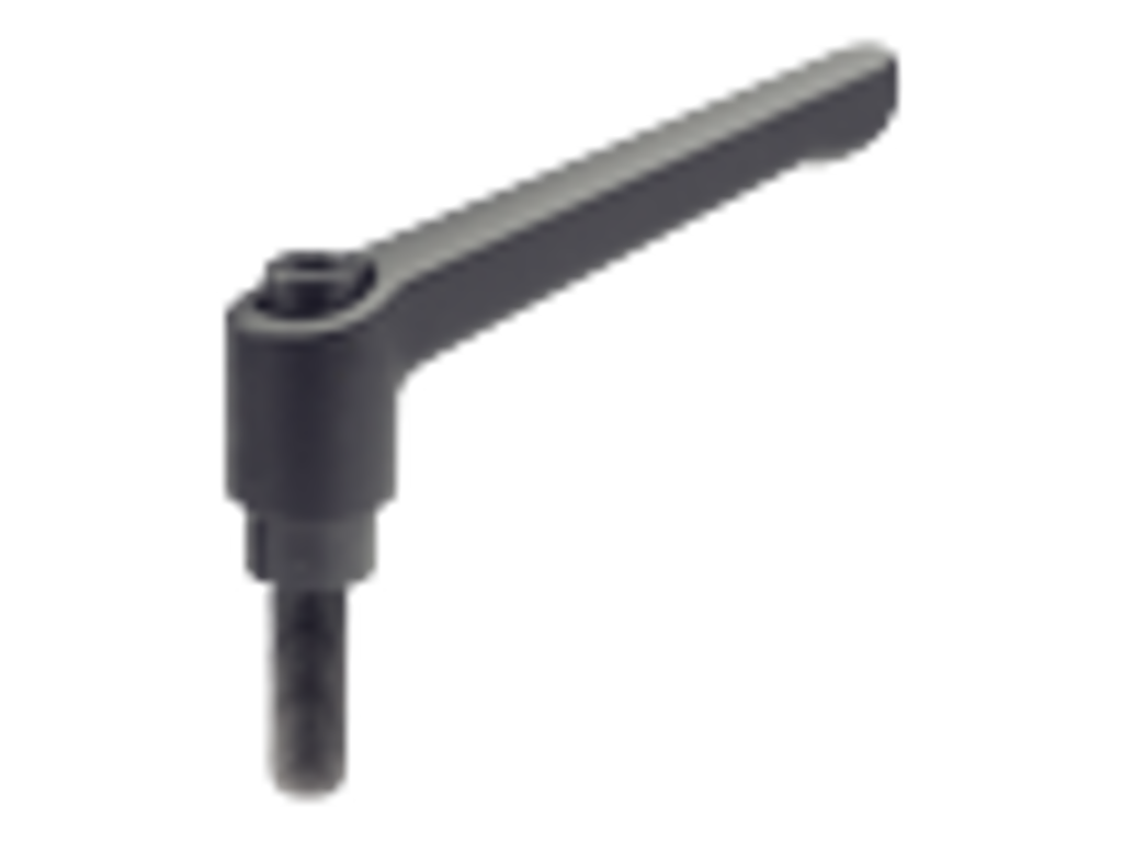 Låsegreb GN300-63-M6x25-SW zink