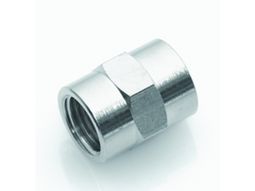 Muffe 1/4" forkr. messing TD30003