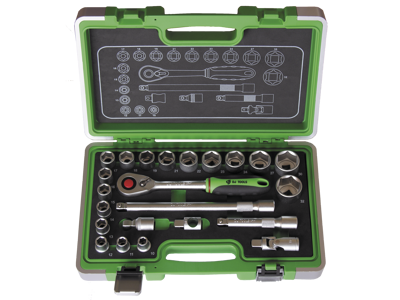 Topnøglesæt 1/2" 10-32mm DJ Tools