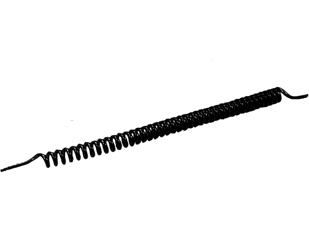 Luftrør 6/4 sort spiral max. 2,0 mtr 