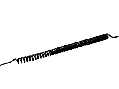 Luftrør 6/4 sort spiral max. 2,0 mtr 