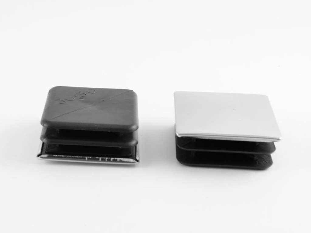 Prop for 4-kt rør 40x40 Krom 1-1,5gods