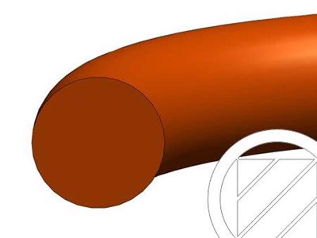 OR 13,87 X 3,53 Silicone VMQ Rød