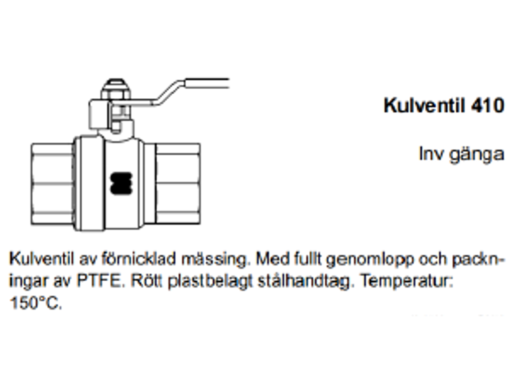 Kuglehane 3/4" 55bar 370E RIV fuldboret