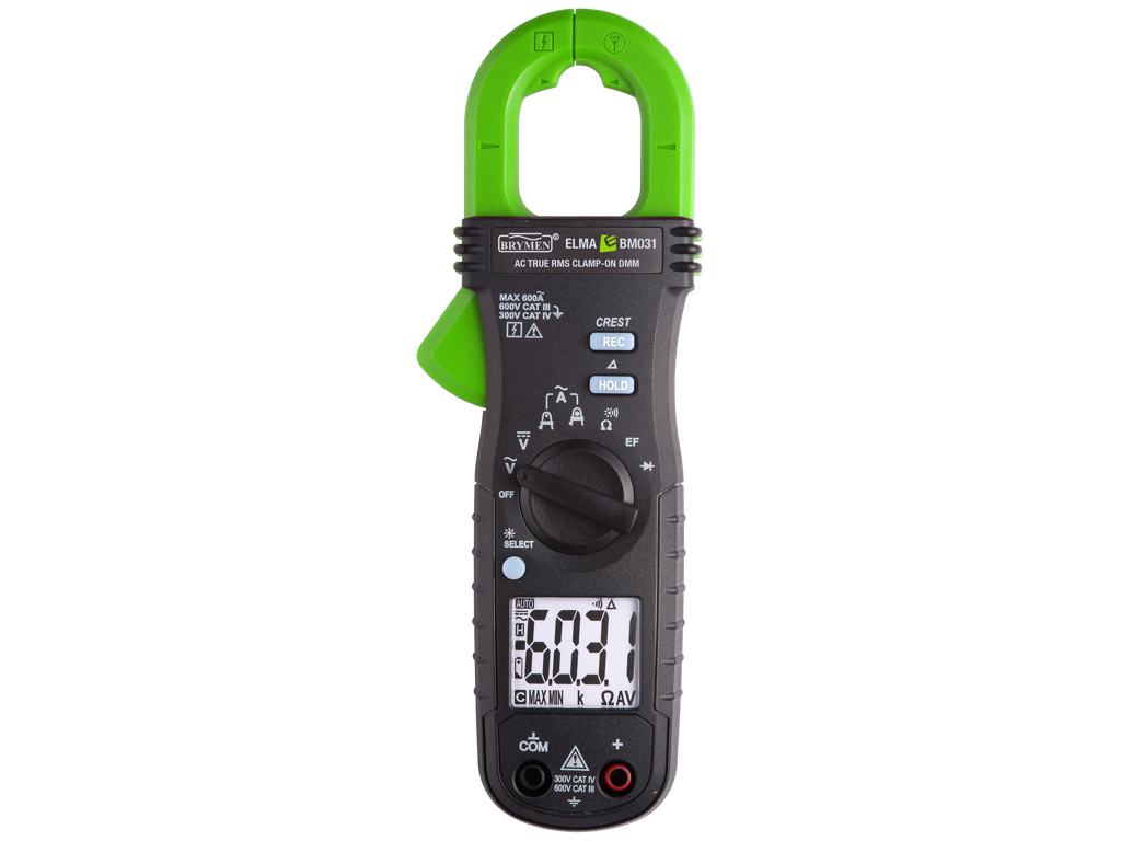 Tangamperemeter Elma BM031, sand RMS, AC