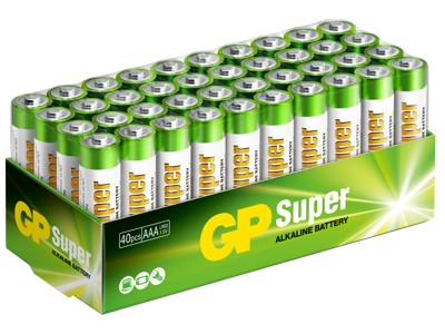 Batteri AAA GP Super Alkaline 40 stk.