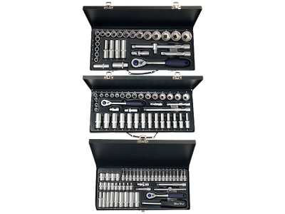 Topnøglesæt 1/4" - 3/8" - 1/2"