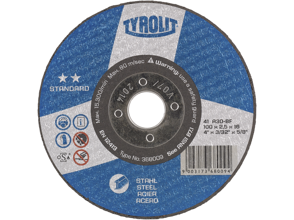 Skæreskive 125x2,5x22 41X  A30-BF