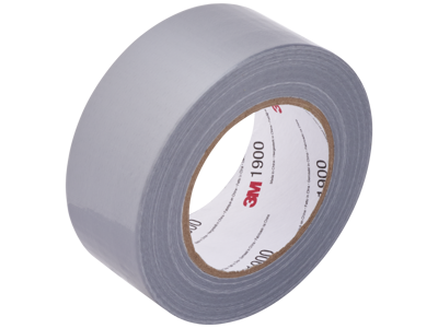 Tape 50mm x 50 mtr Lærred 3M 1900 Sølv