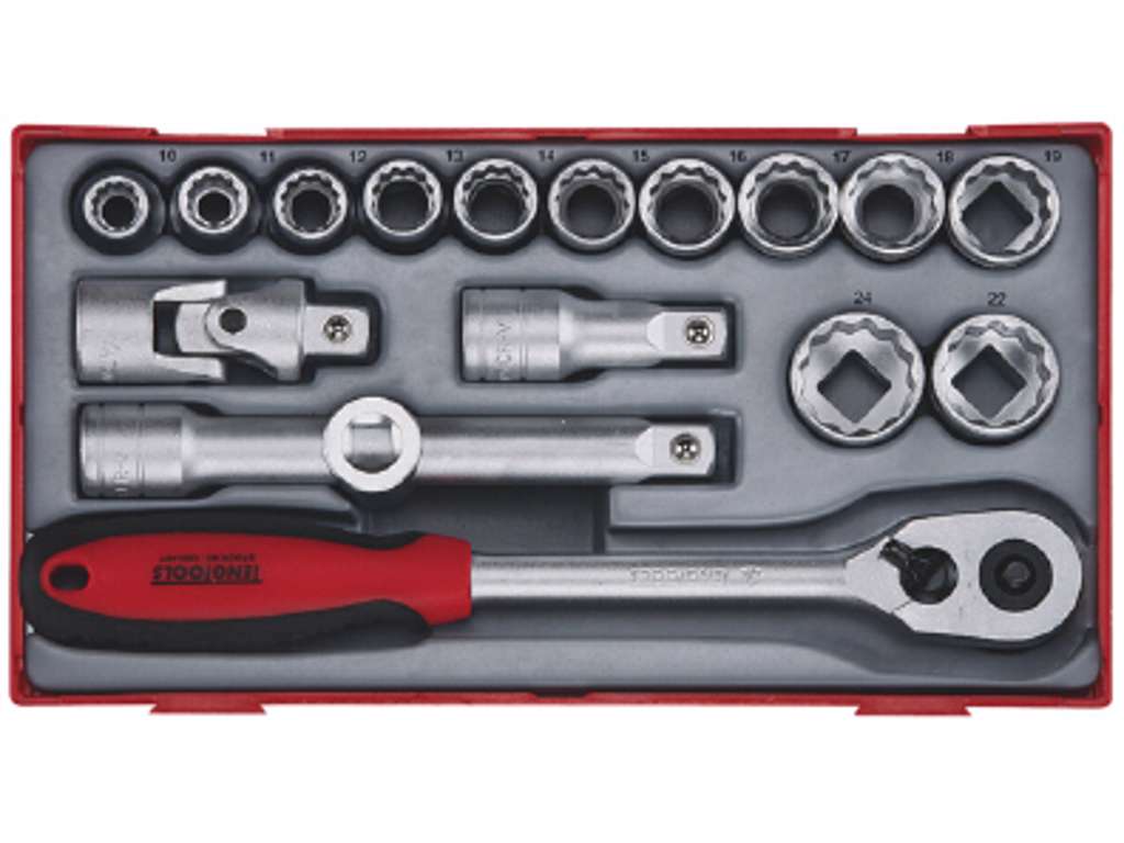 Topnøglesæt 1/2" TT1218 Tengtool