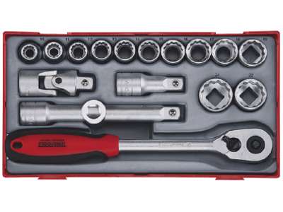Topnøglesæt 1/2" TT1218 Tengtool