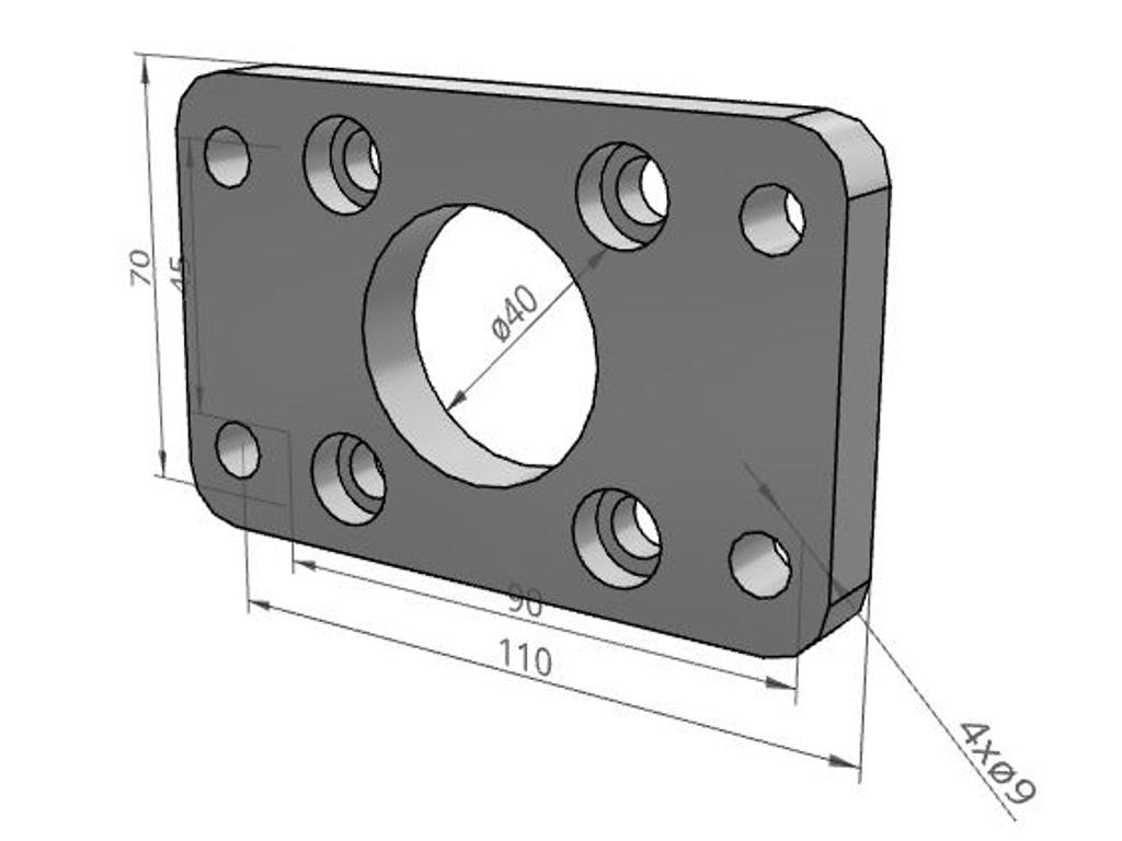 SMC F5063-NS Flange beslag