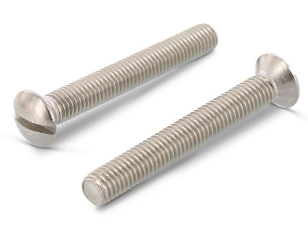 Maskinskrue M4x30 LH A2 kærv DIN964