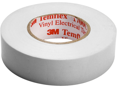 Tape 15mm x 10 mtr Vinyl 3M 165 Hvid