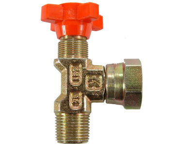 Manometerventil 1/4" 90gr.