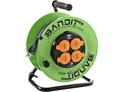 Kabeltromle 25 mtr Bandit m/fast kerne 