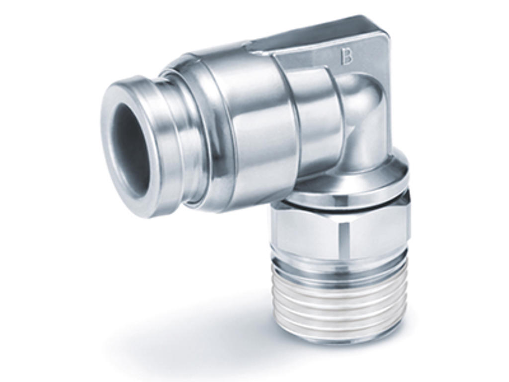 Fitting 6mm x 1/8" u/rg vinkel RF