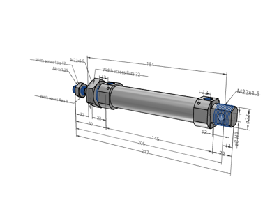 SMC CD85N25-80C-B Luftcylinder