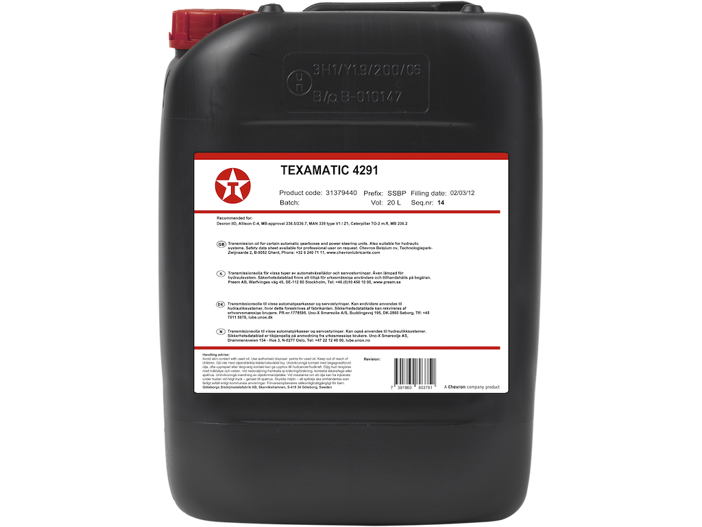Transmissionsolie Texamatic 4291 20 ltr