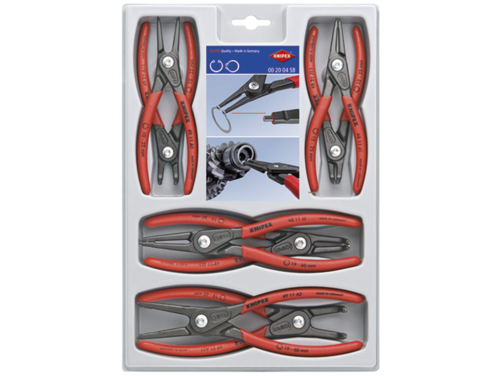 Låseringstangsæt 8 stk Ø10-60 Knipex